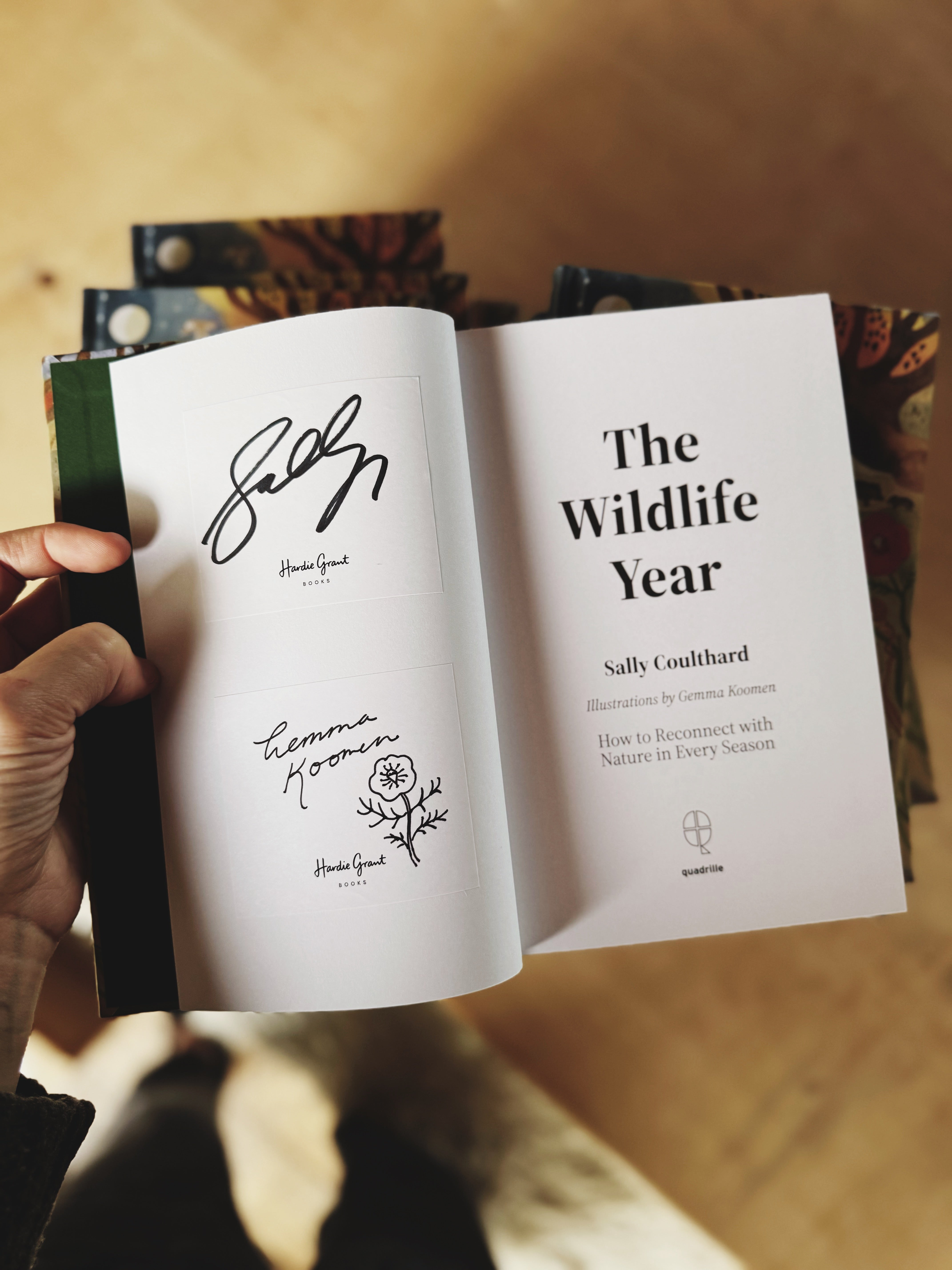 The Wildlife Year: How to Reconnect with Nature Through the Seasons signed copy