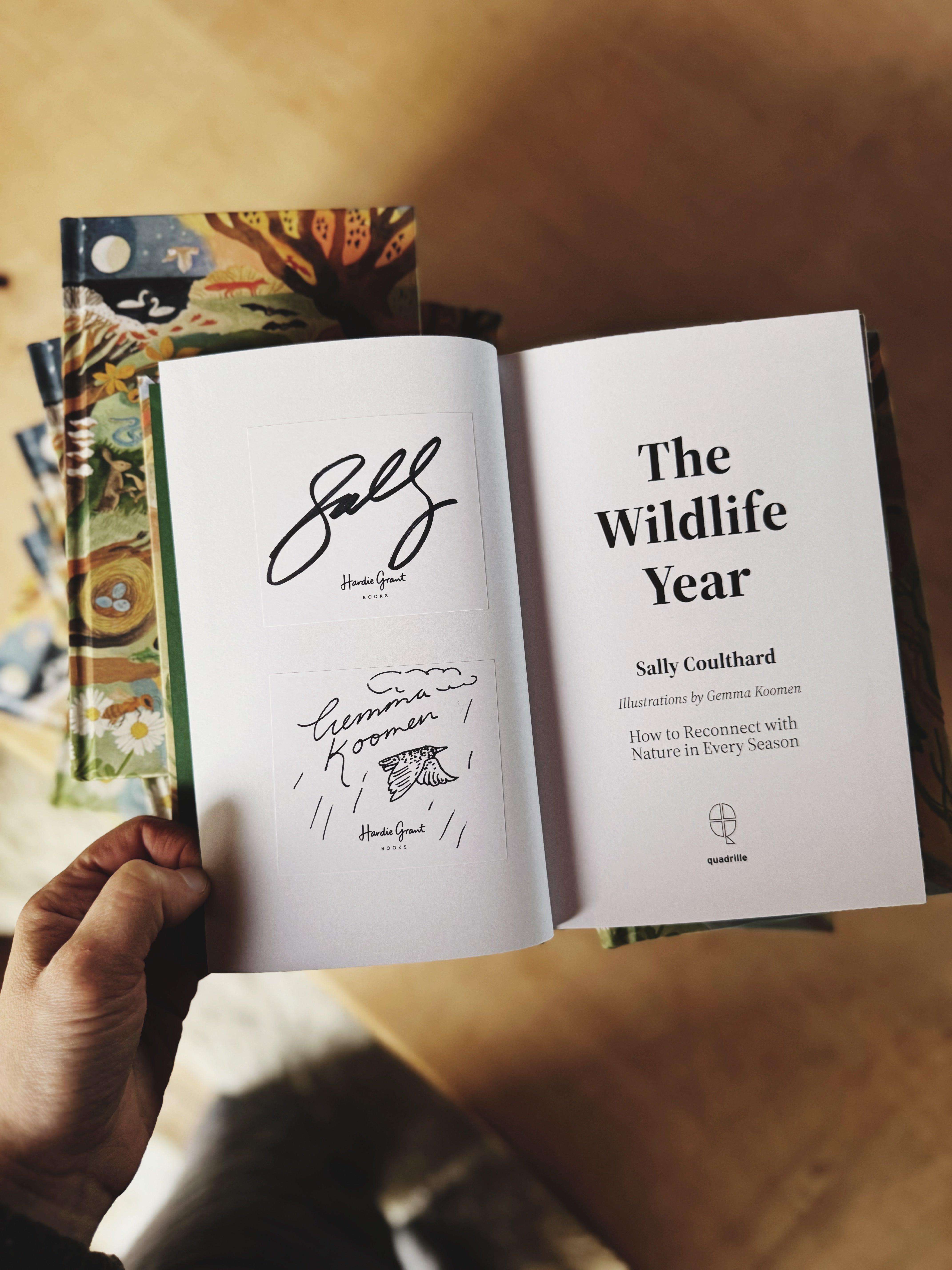 The Wildlife Year: How to Reconnect with Nature Through the Seasons signed copy