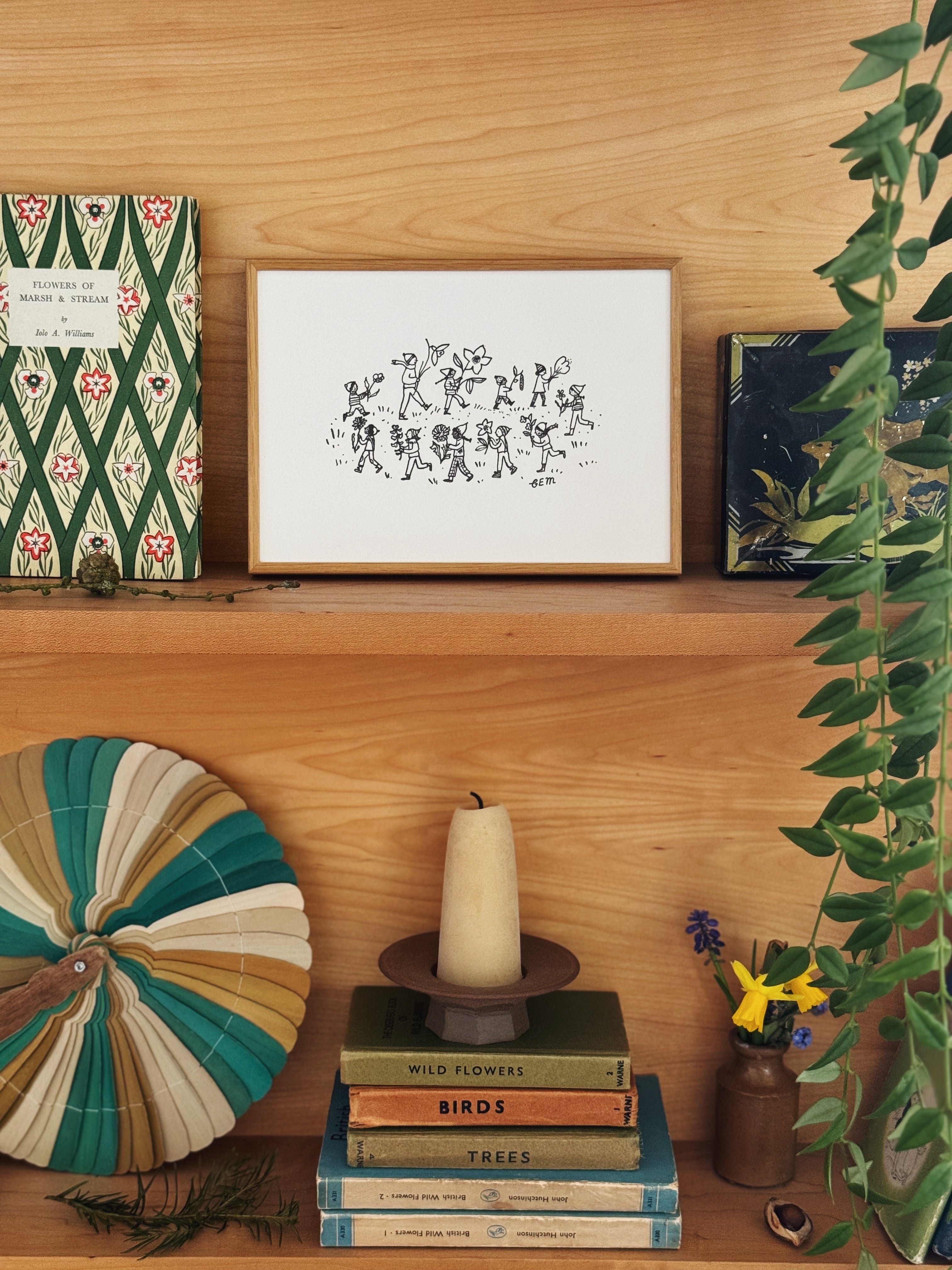 Peace Kids Letterpress A5 Print