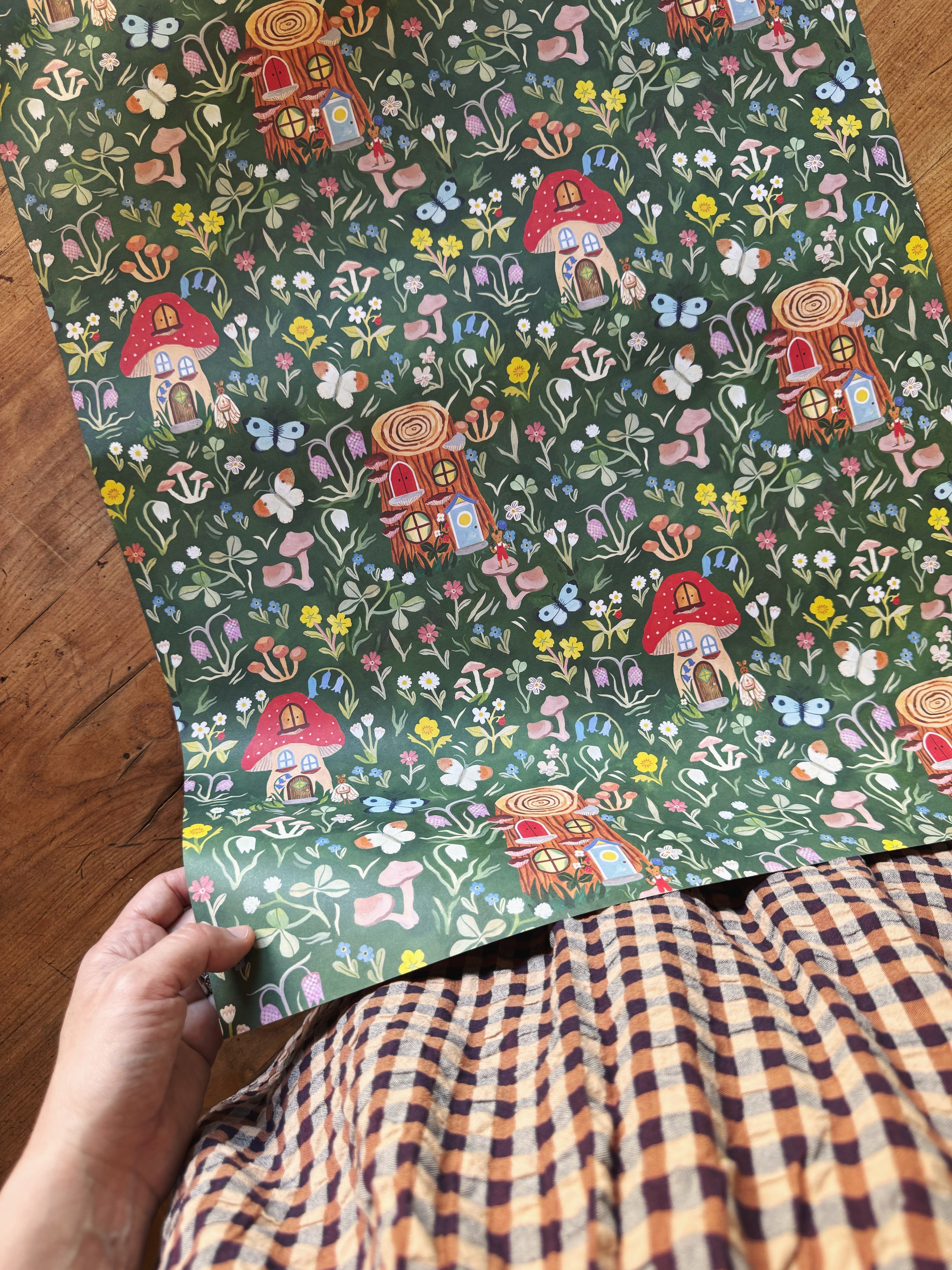 Toadstool Meadow Gift Wrap