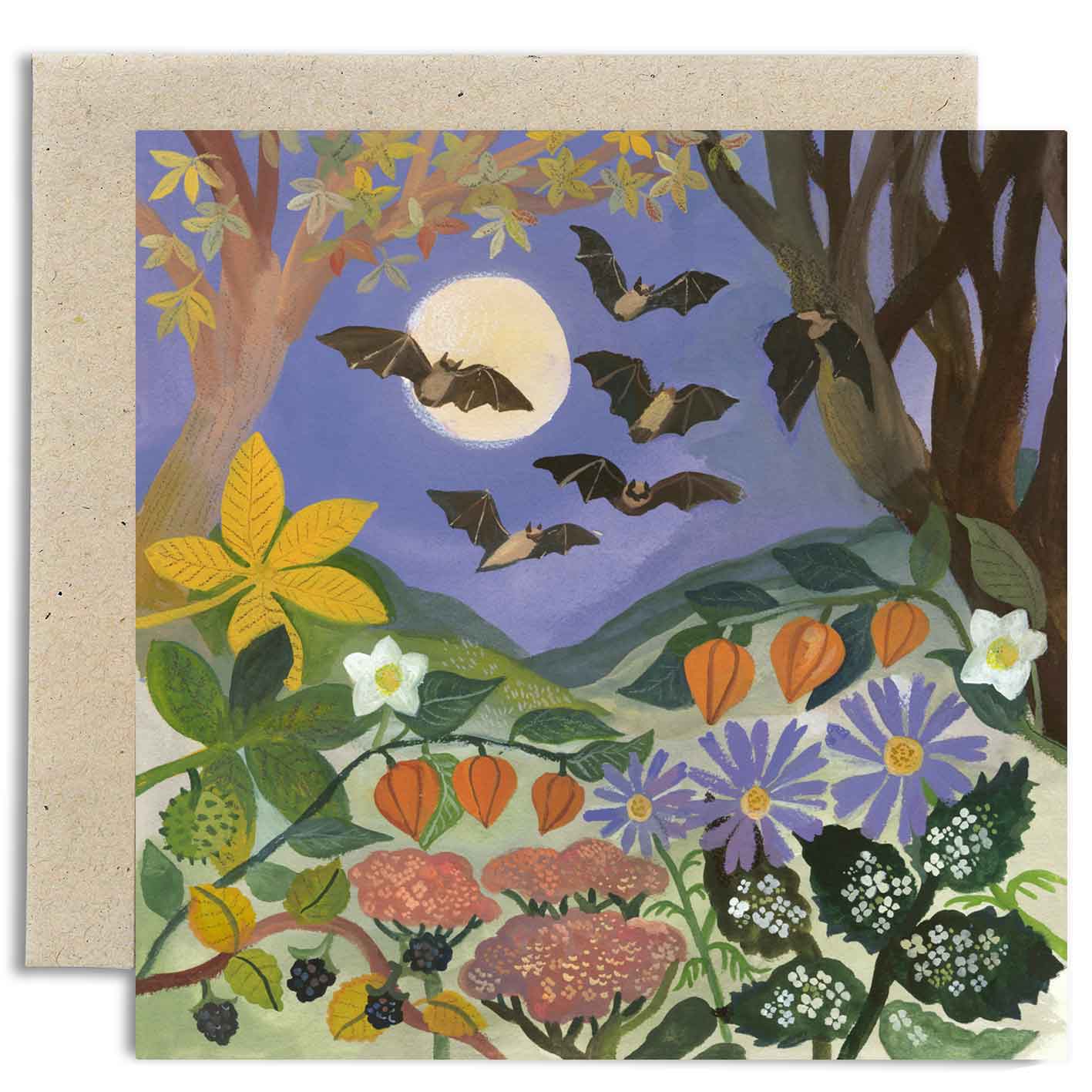 Bats in the Moonlight Card