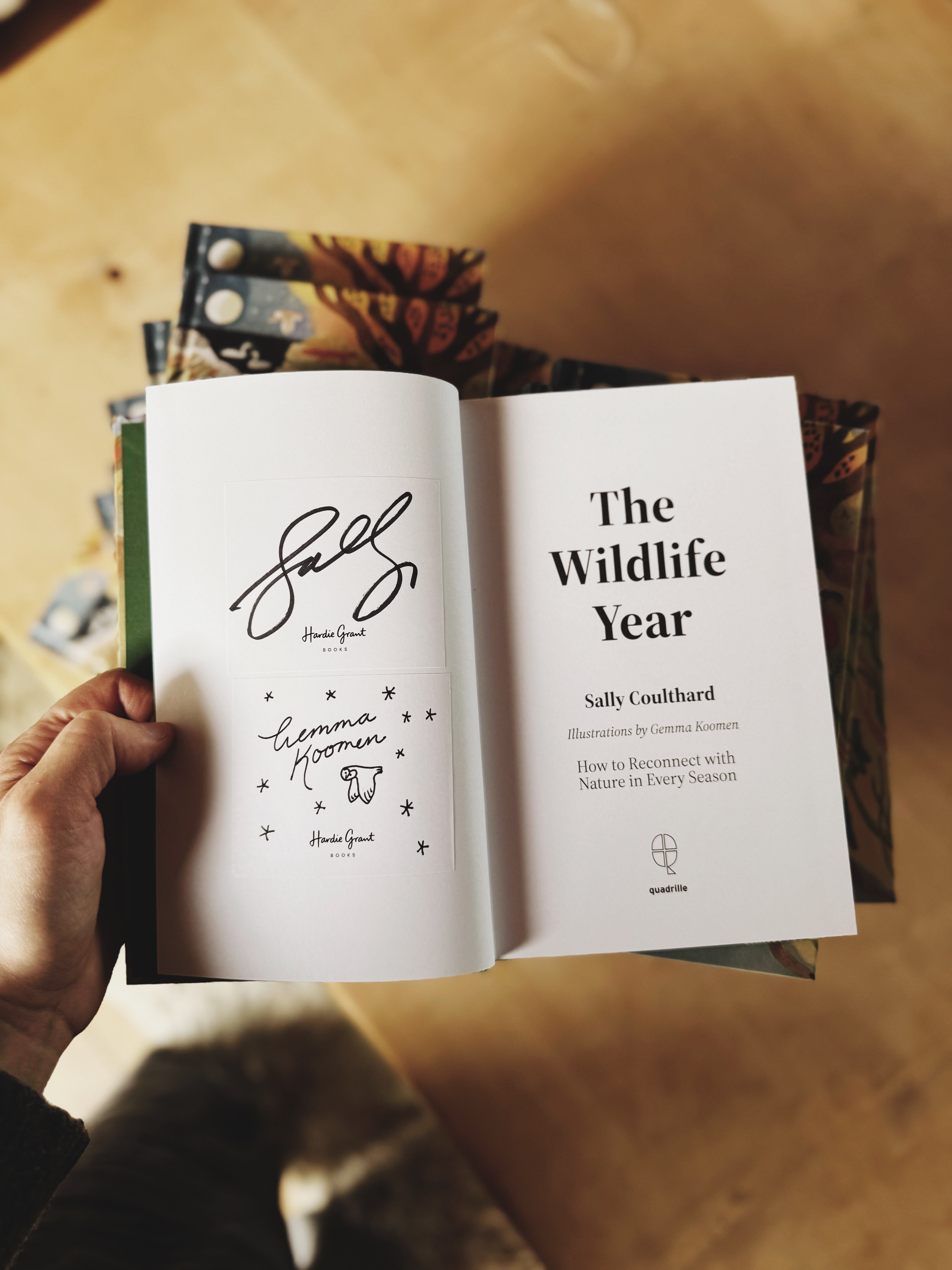 The Wildlife Year: How to Reconnect with Nature Through the Seasons signed copy