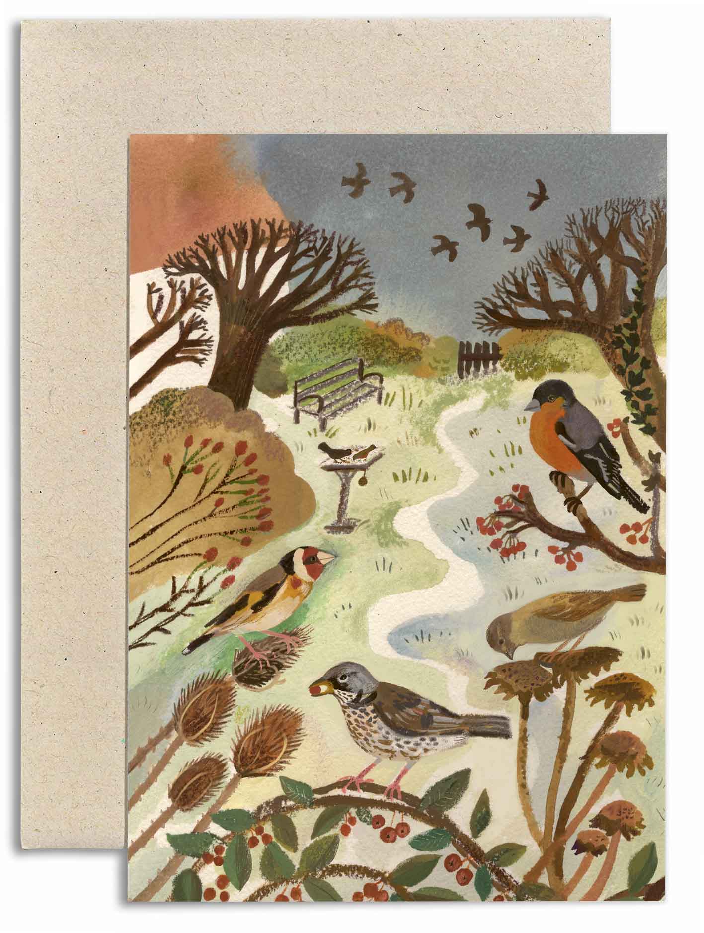 Garden Birds Card