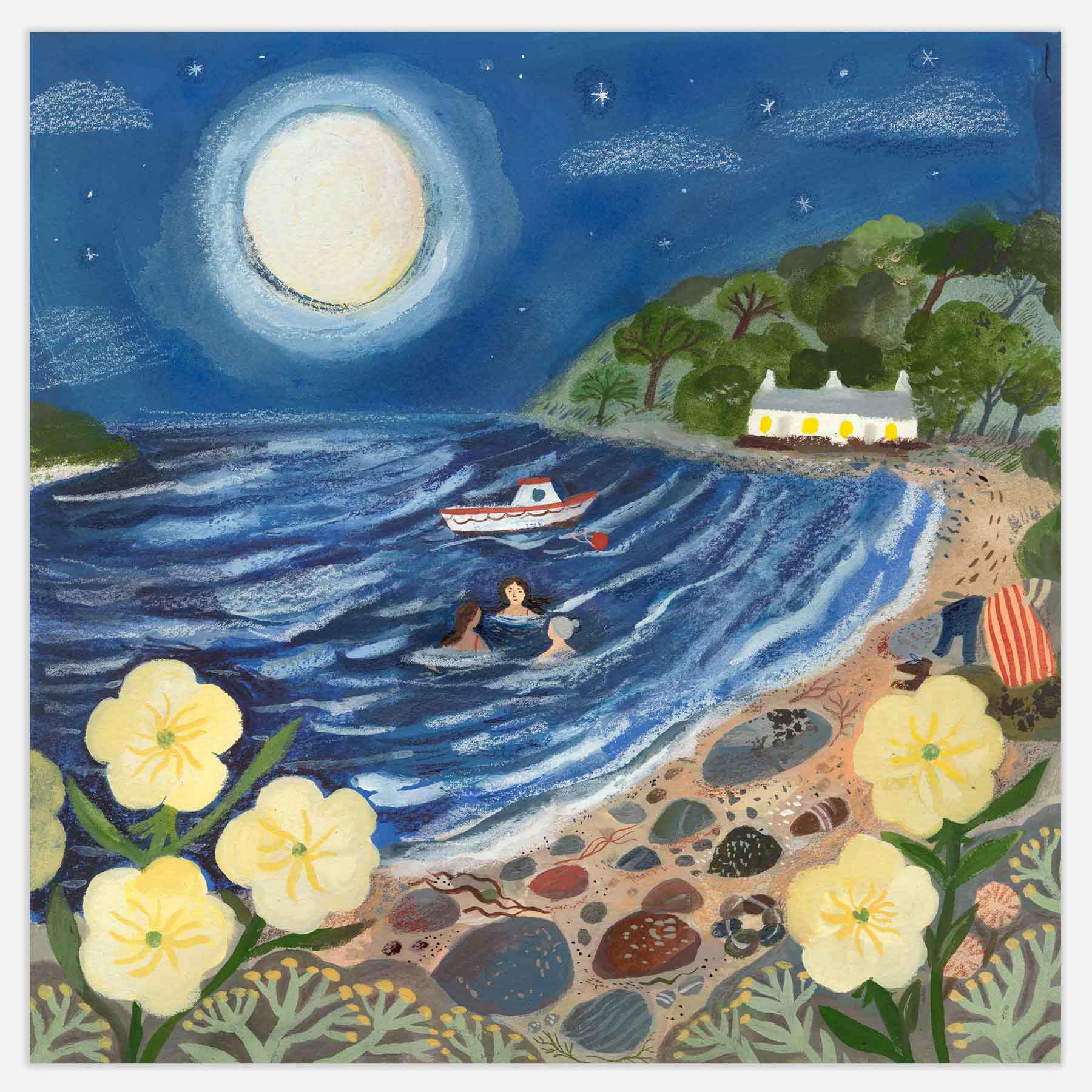 Moonlight Swim Print