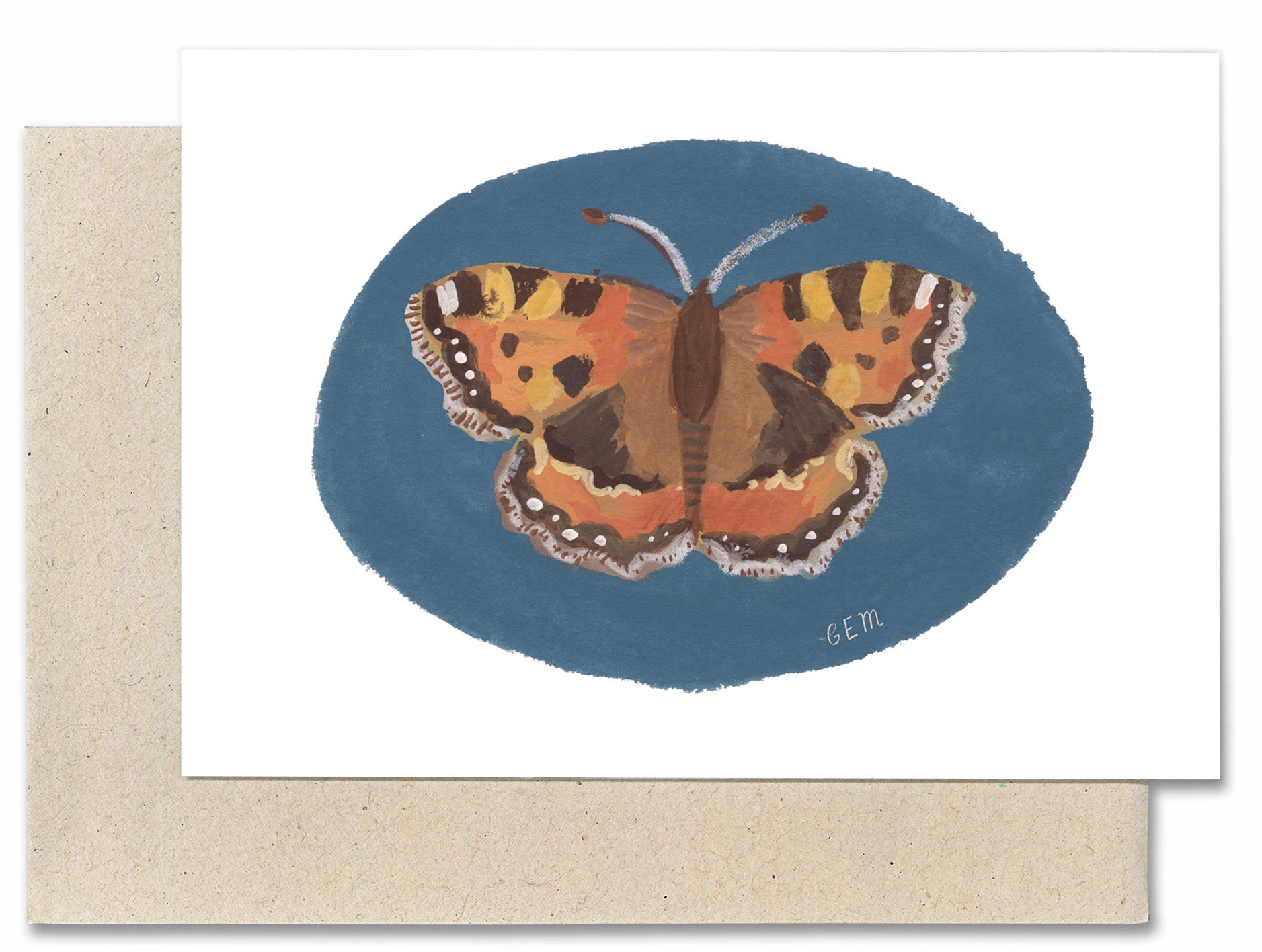 Small Tortoiseshell Butterfly Card