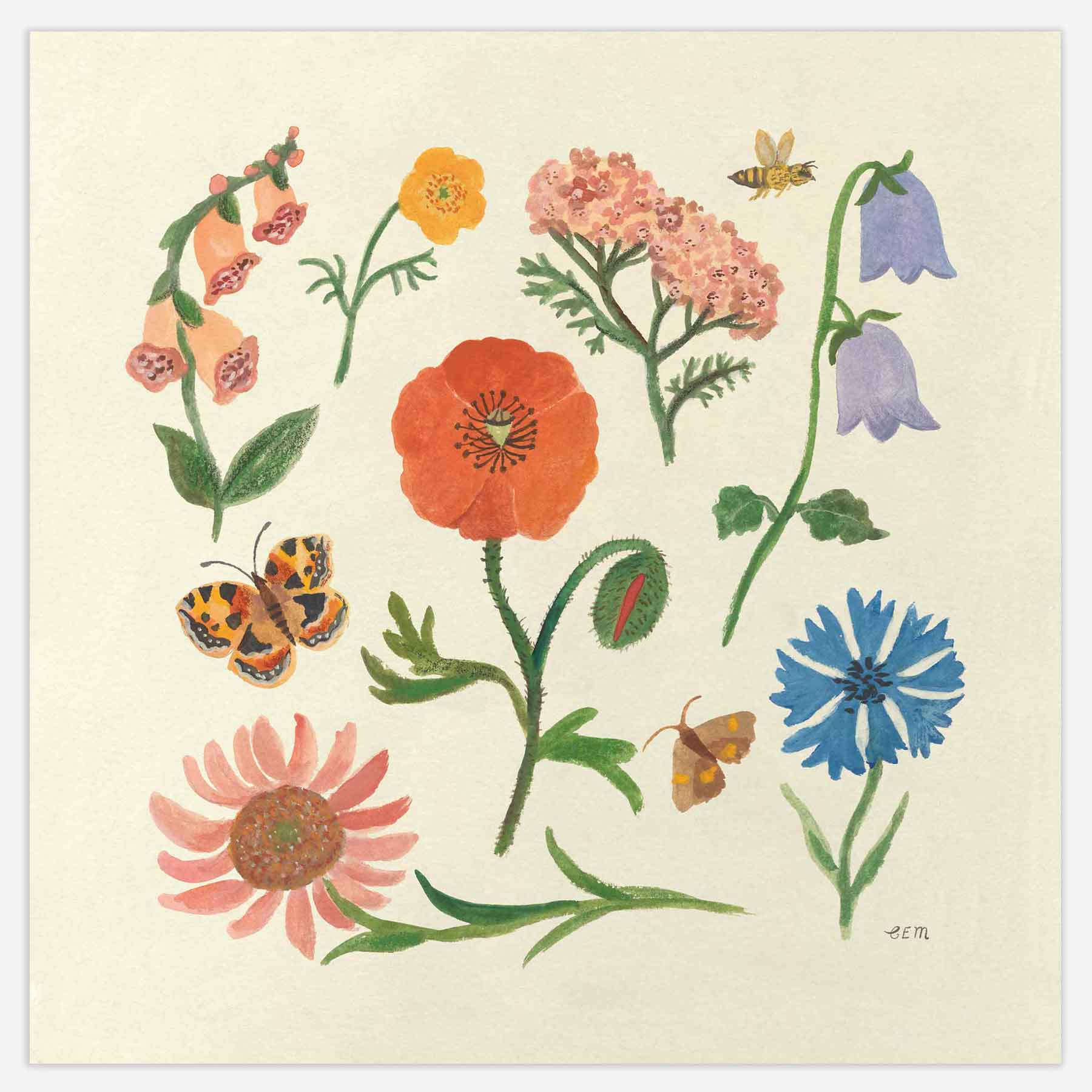 Summer Flowers Print