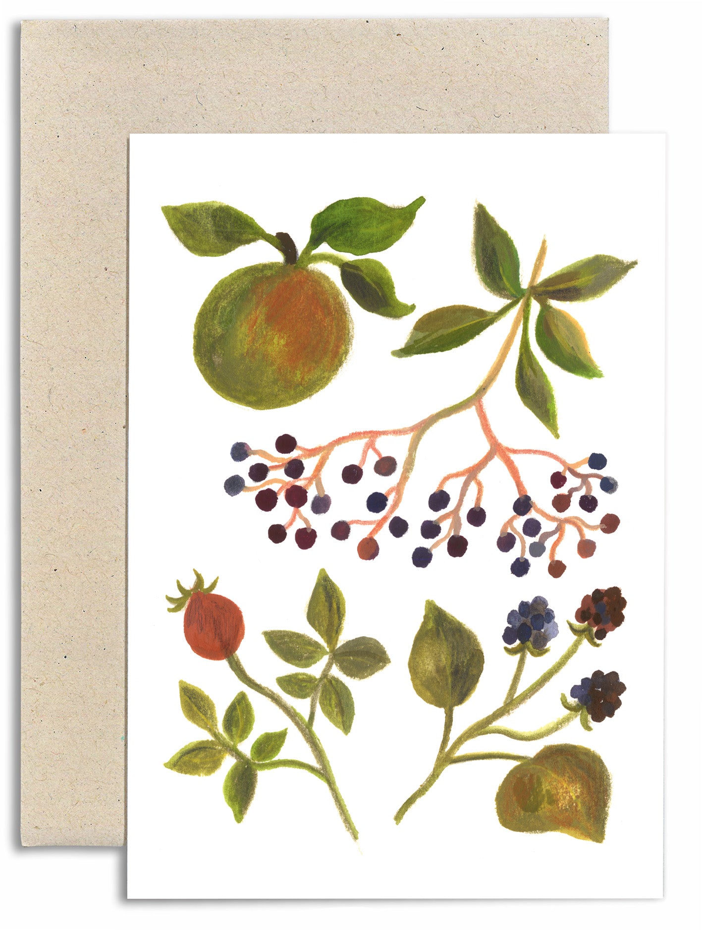 Autumn Fruits Card