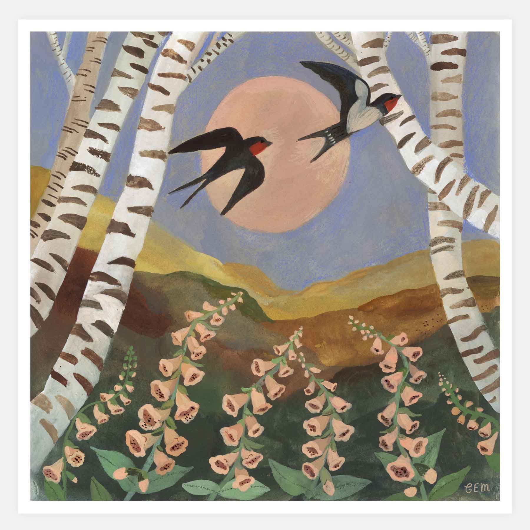 By the Silver Birch Print