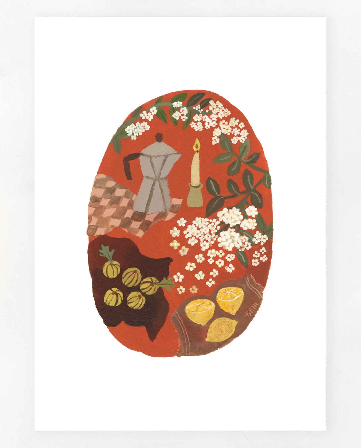 Elderflower and Lemons Print