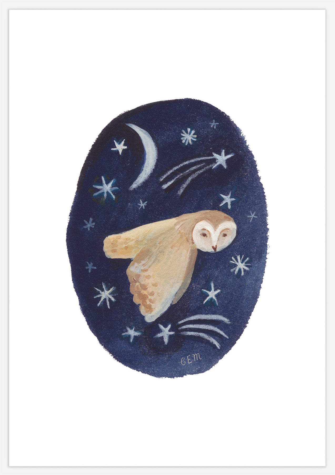 Little Night Owl Print