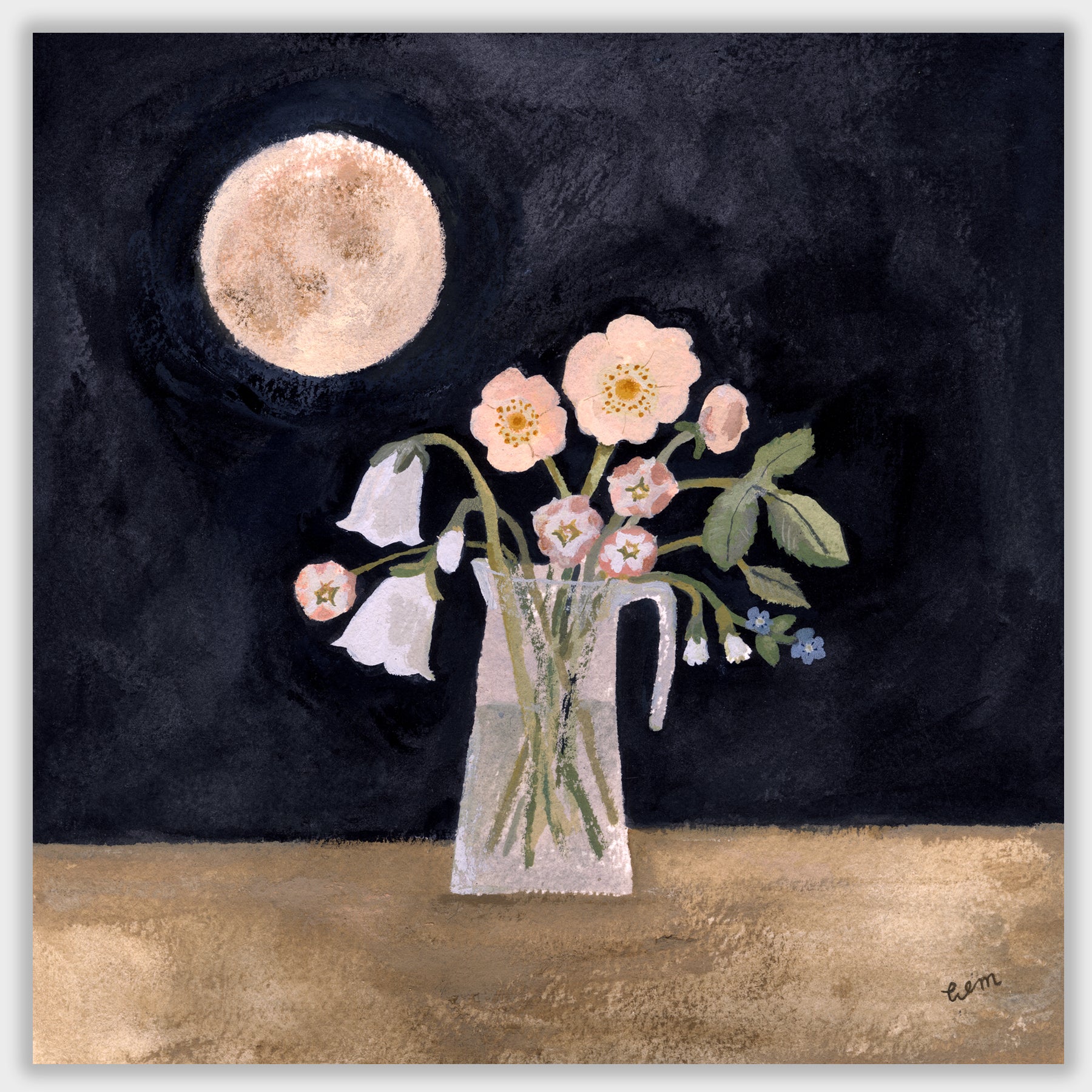 Midsummer Moon 20x20 print