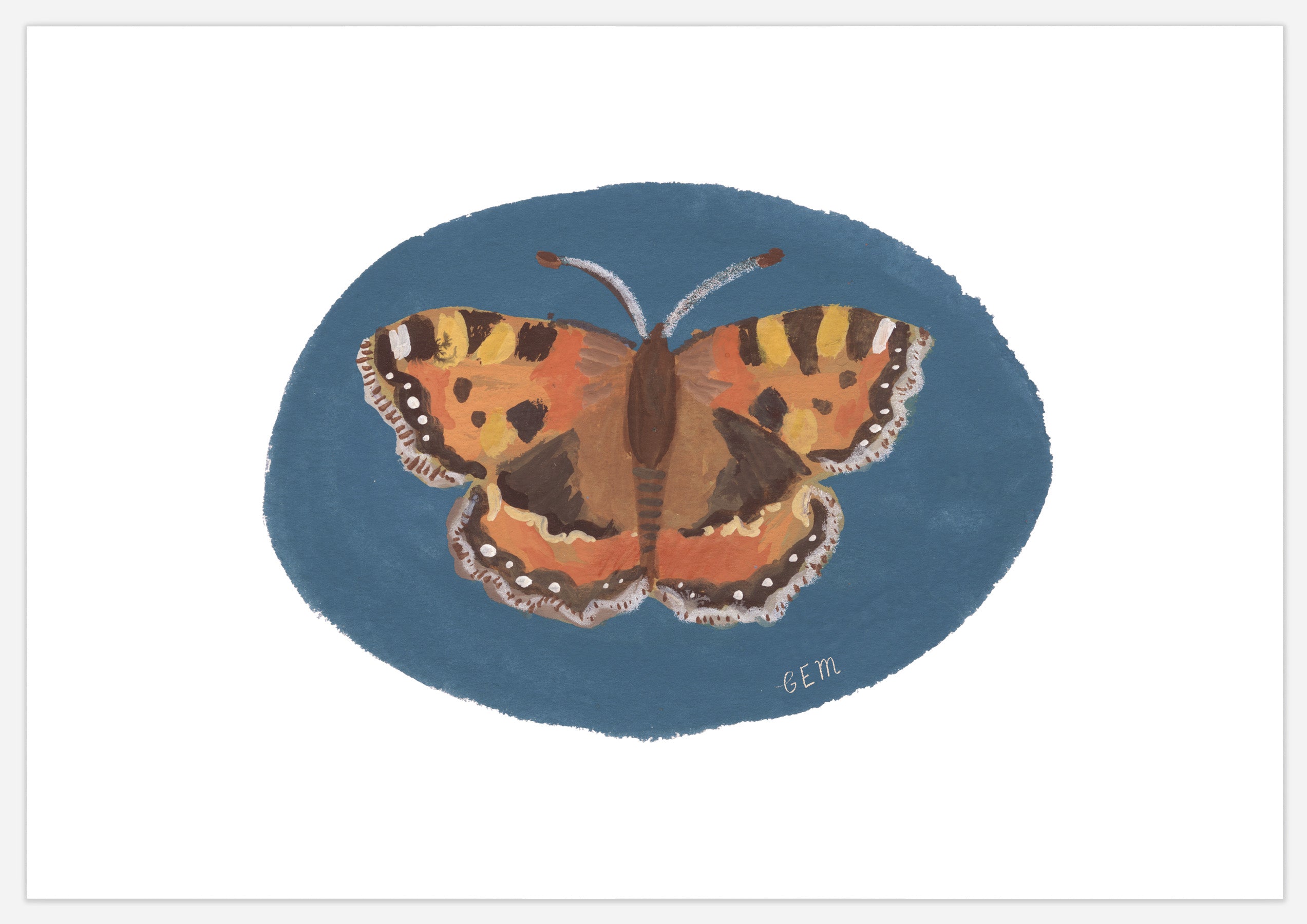 Small Tortoiseshell Butterfly Print