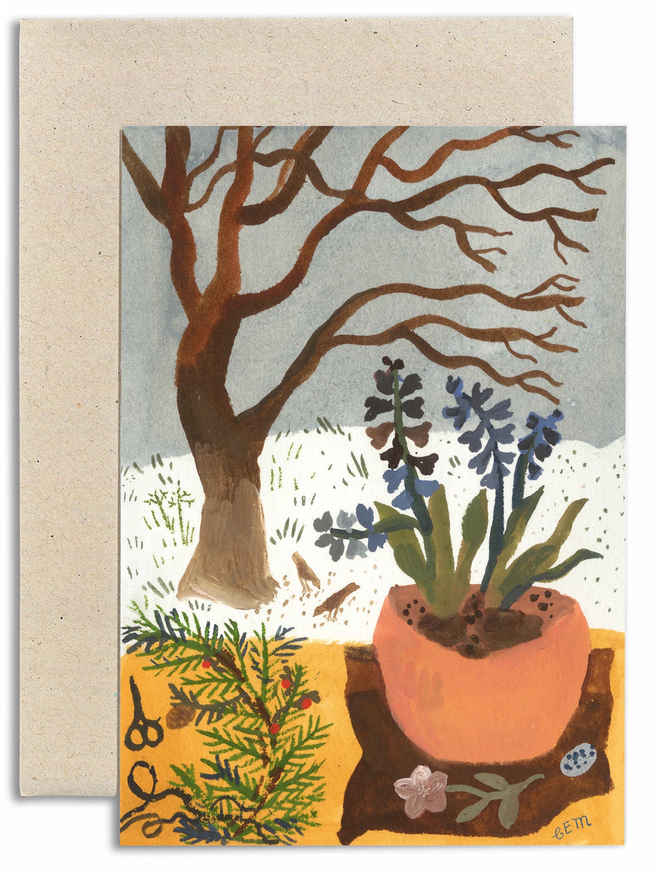 Winter Hyacinths Card