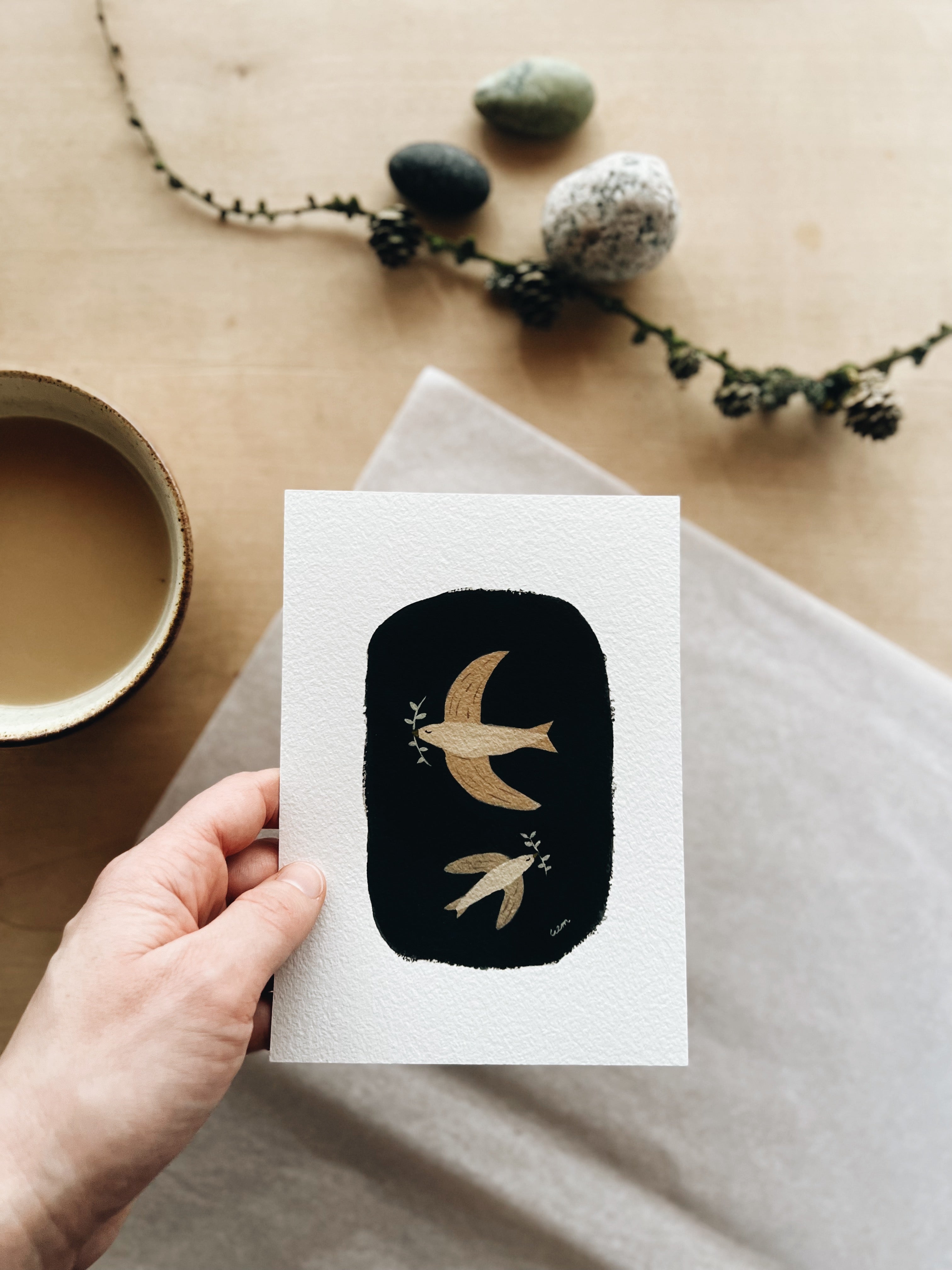 SECONDS & SAMPLES SALE- Two Birds 5x7 inches Print