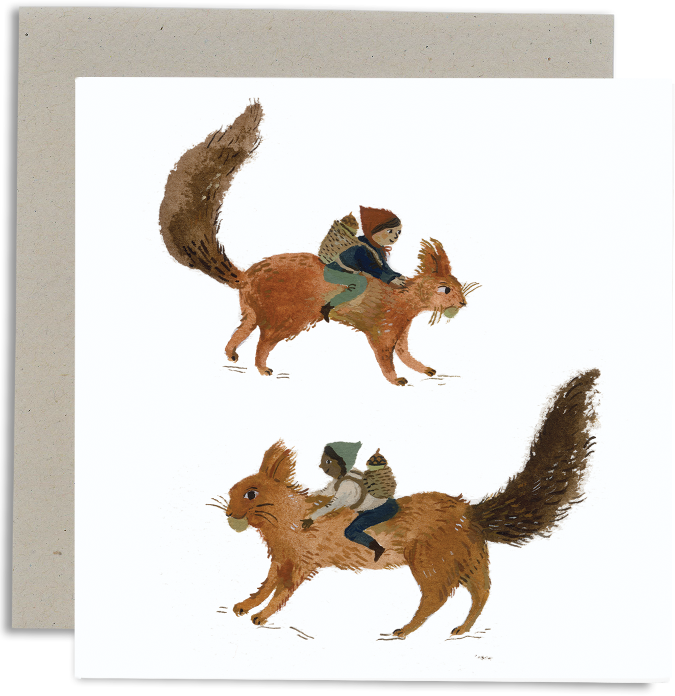 Acorn gatherers card