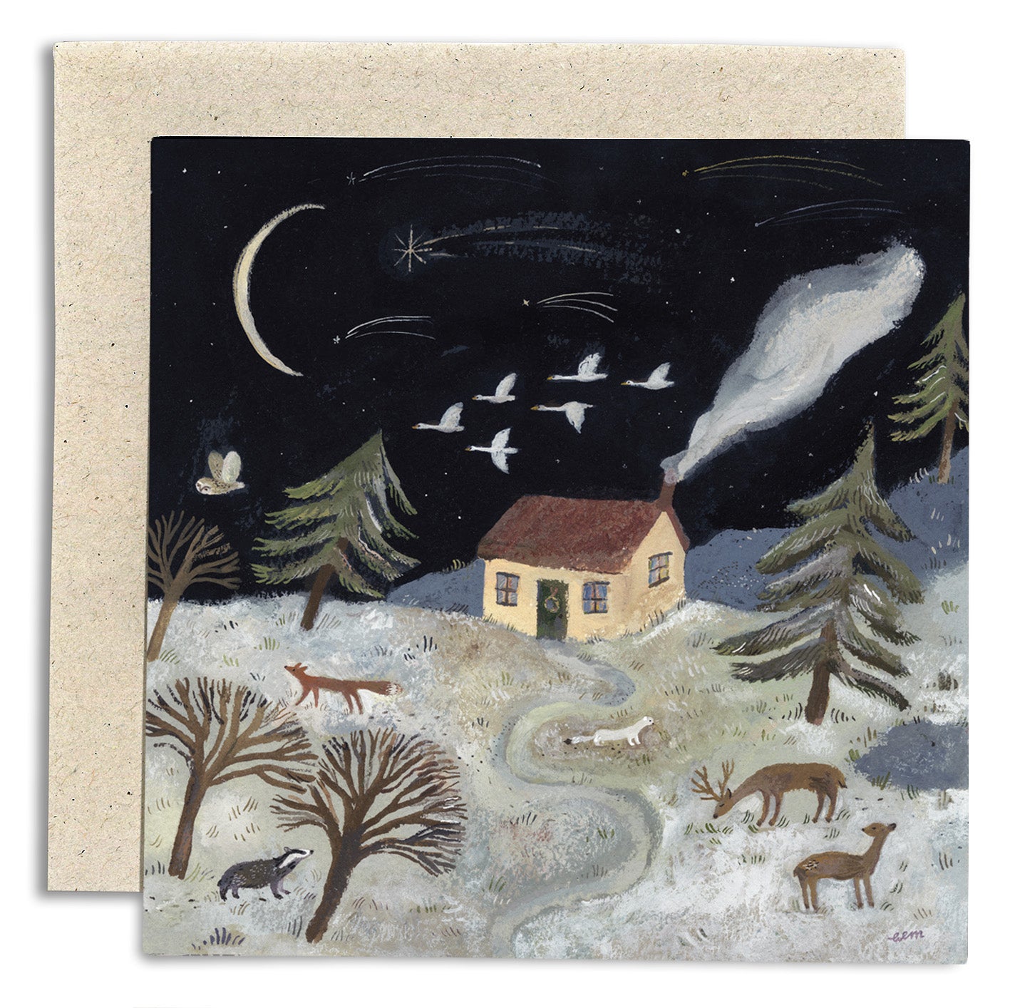 A Night in Winter Card