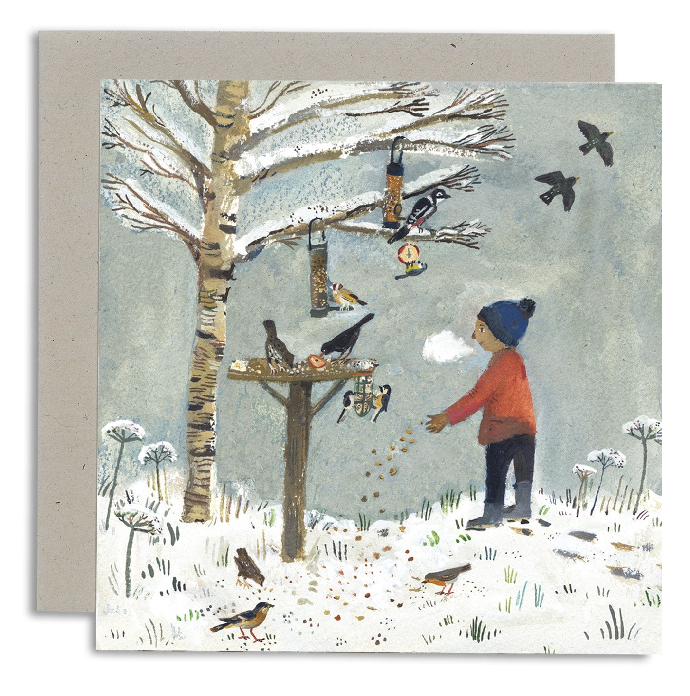 Feeding the Birds Card