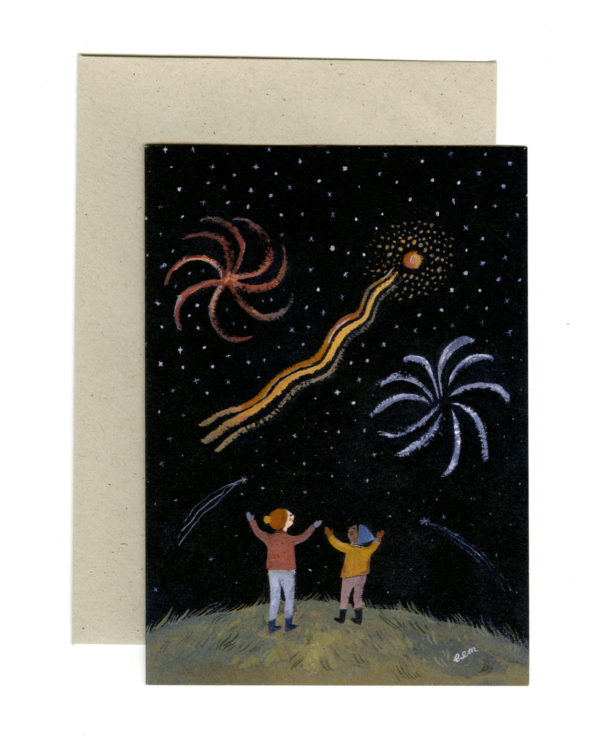 Fireworks card