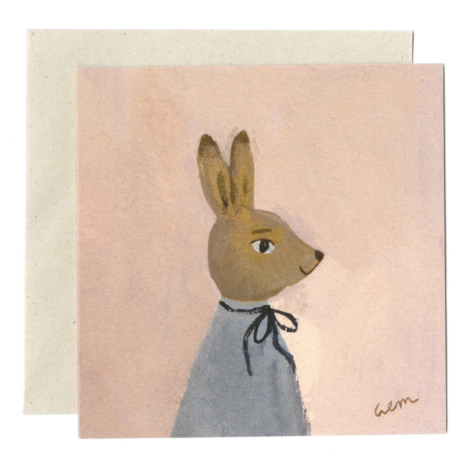 Hare in Spring card