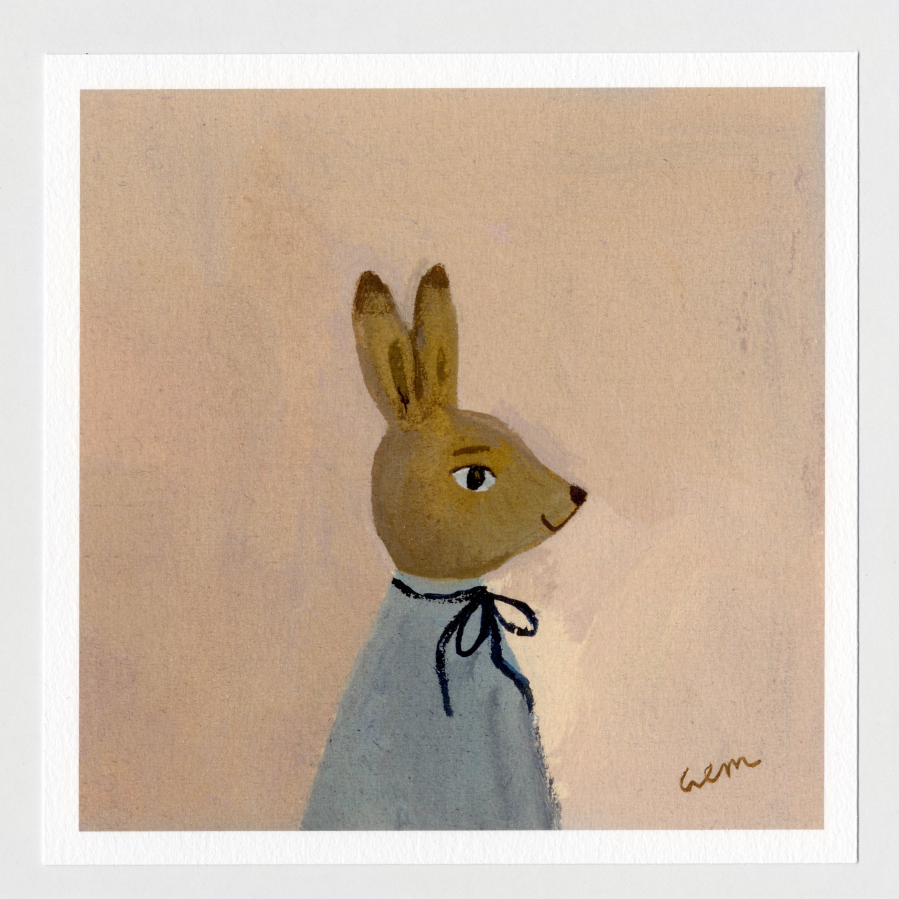 Hare in Spring 7x7 print