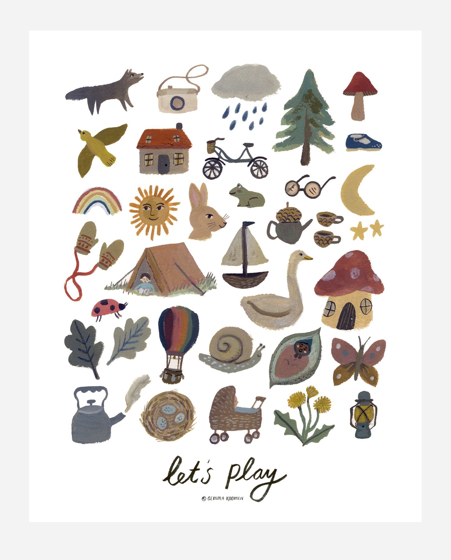 Let's Play 40x50 poster