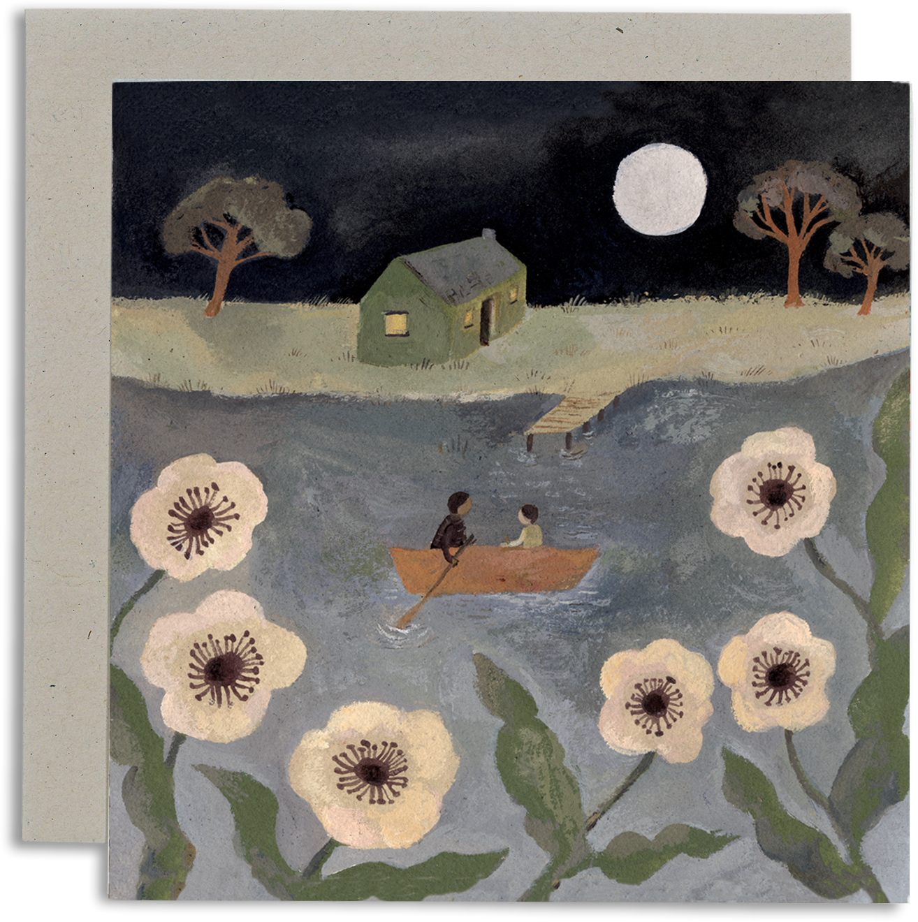 Moonlight Lake Card
