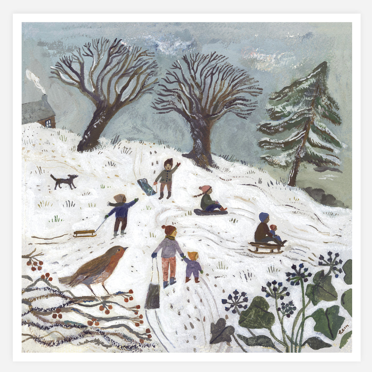 The Winter Hill 20x20cm Print