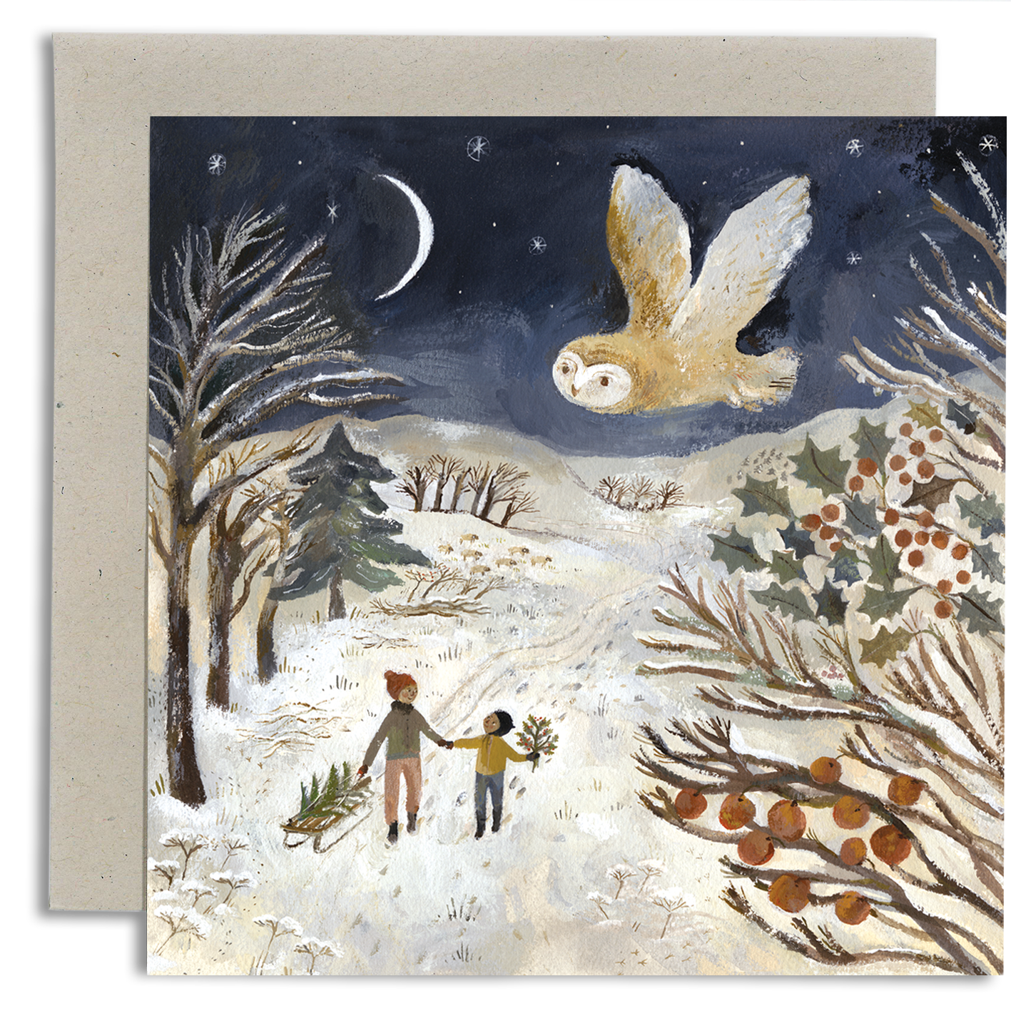 Treading Softly into Winter card